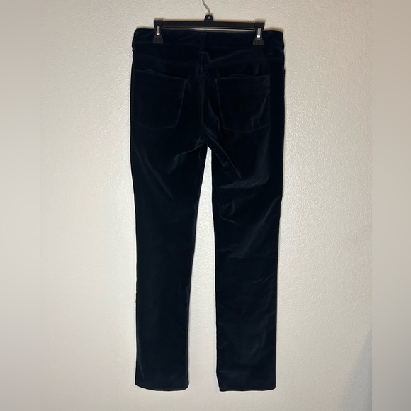 Kate McHale black velvet like pants with straight leg size 4 - Picture 2 of 7
